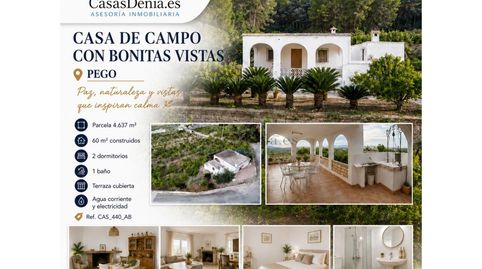 Foto 5 de Finca rústica en venta en Partida Sorell, Pego, Alicante