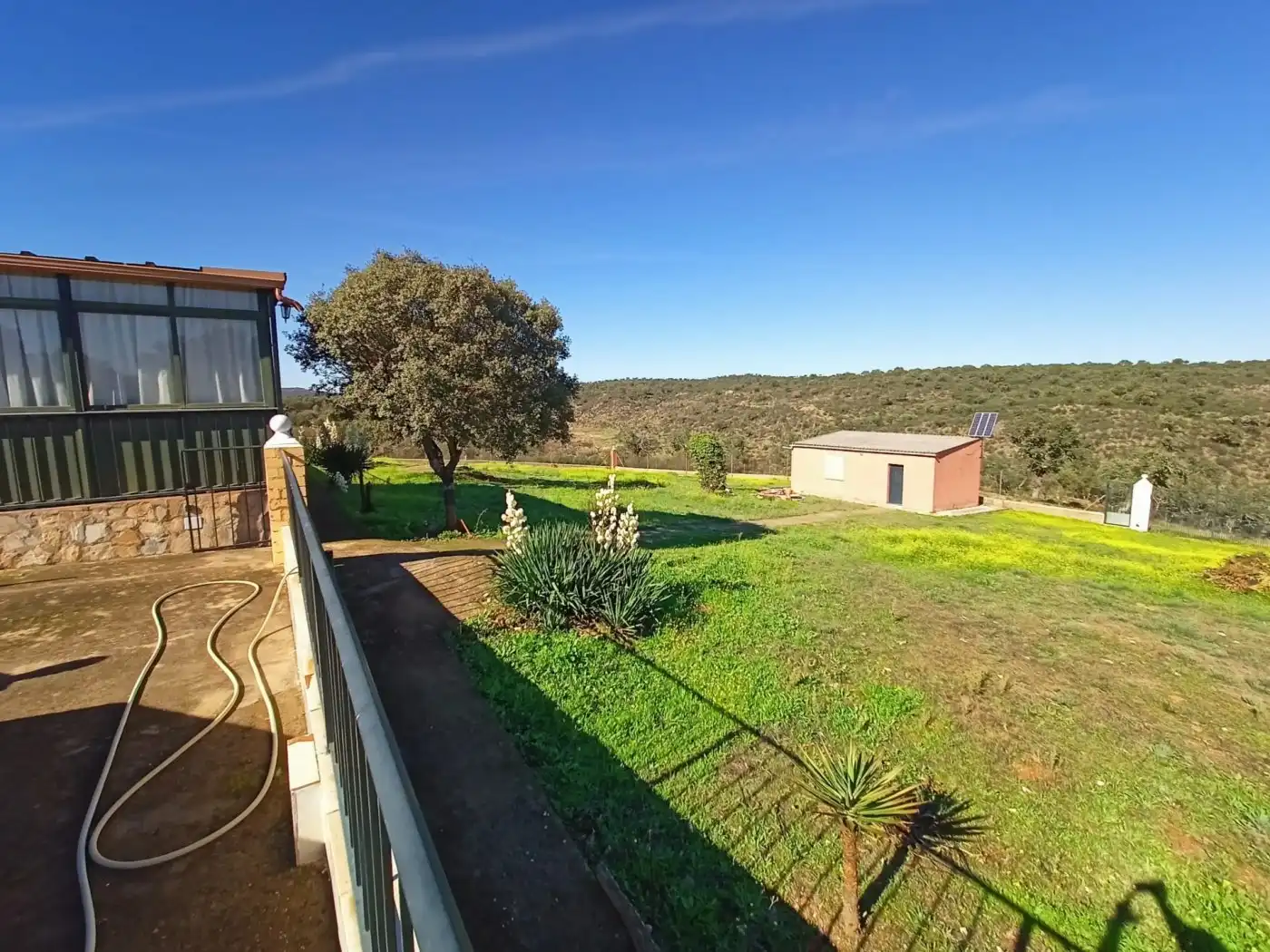 Jardí de Casa o xalet en venda en Alburquerque amb Jardí privat, Piscina i Moblat
