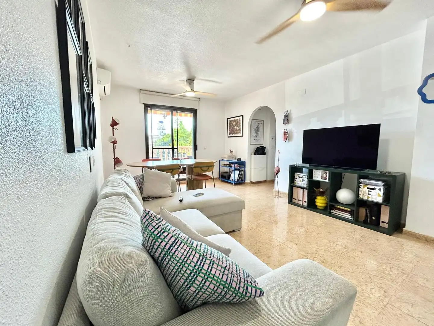 Living room of Ground floor for rent in San Fulgencio  with Air Conditioner, Swimming Pool and Furnished