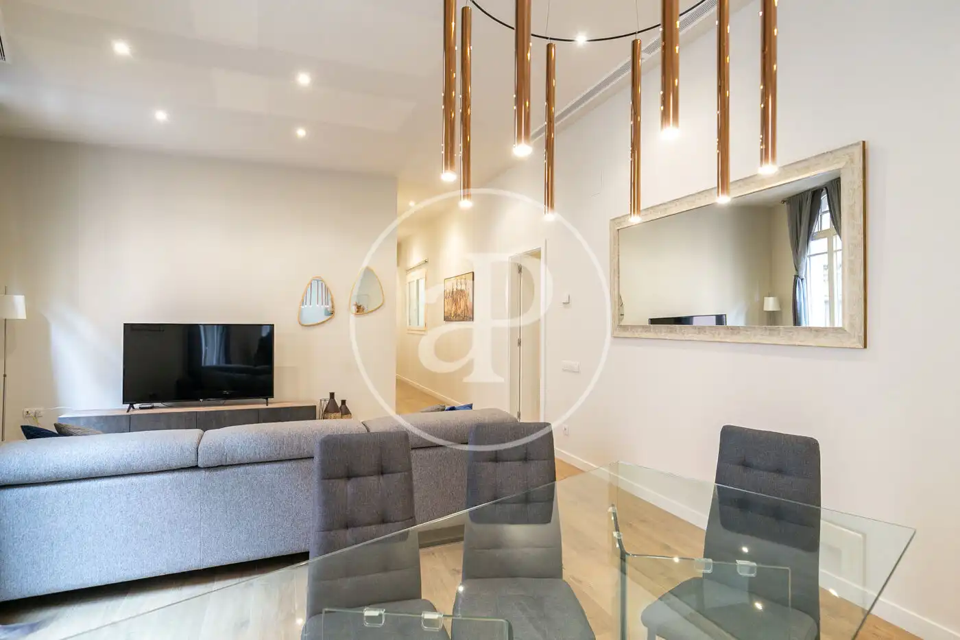 Wohnzimmer von Wohnung zum Verkauf in Barcelona mit Klimaanlage, Heizung und Möbliert