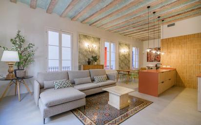 Living room of Flat for sale in  Barcelona Capital  with Air Conditioner and Balcony