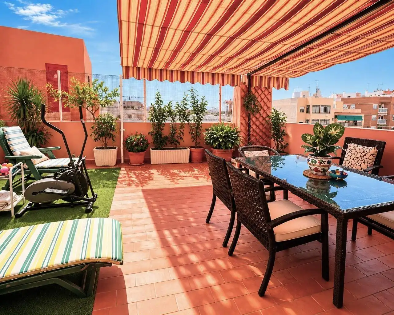 Terraza de Ático en venta en Alicante / Alacant con Aire acondicionado, Calefacción y Terraza