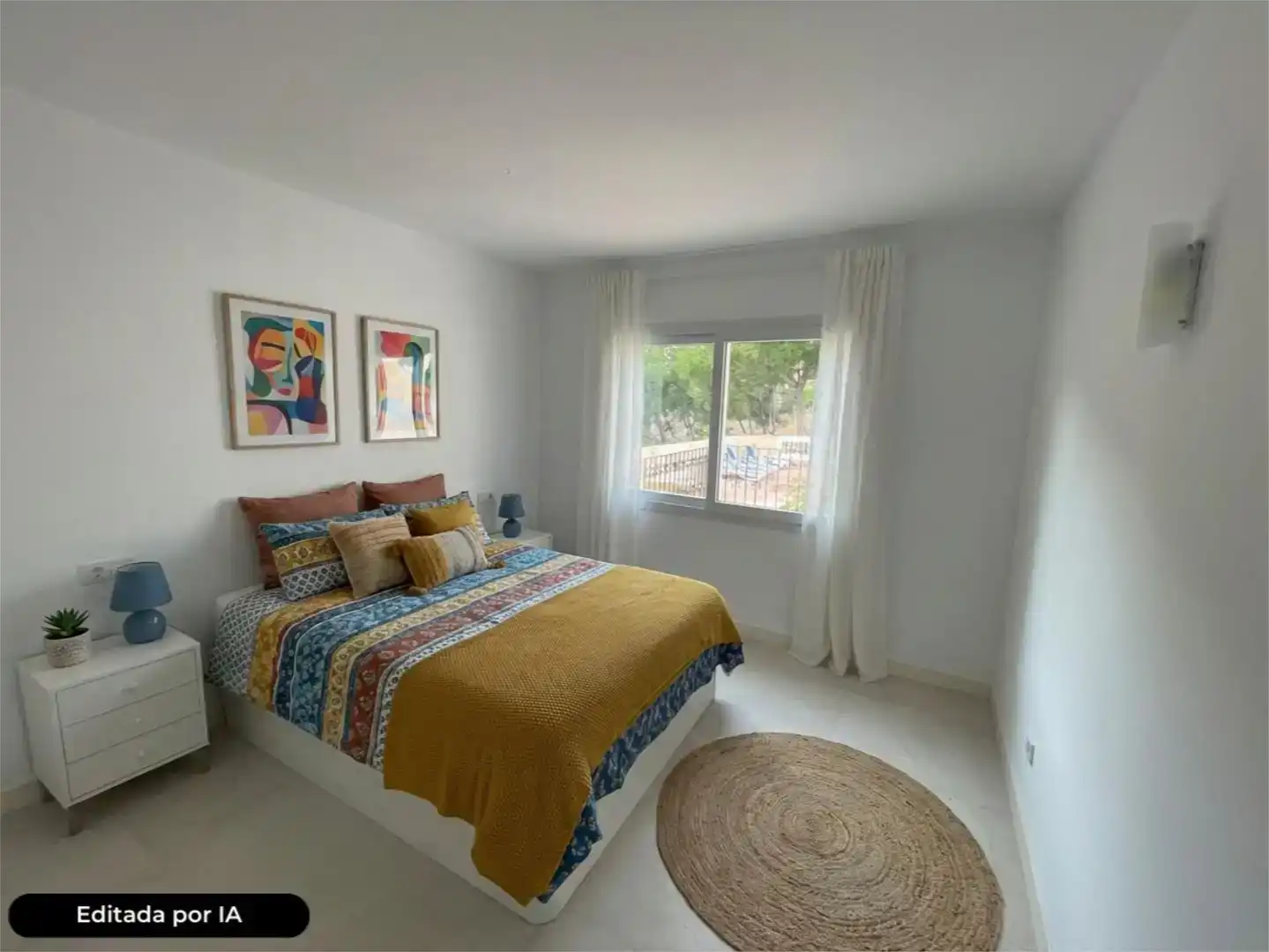 Schlafzimmer von Wohnung zum Verkauf in Andratx mit Klimaanlage und Schwimmbad