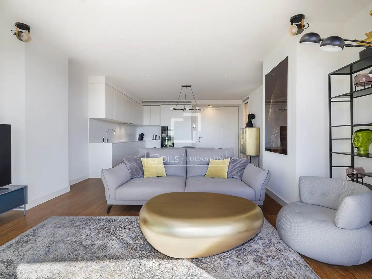 Sala de estar de Piso de alquiler en Barcelona con Aire acondicionado, Calefacción y Terraza