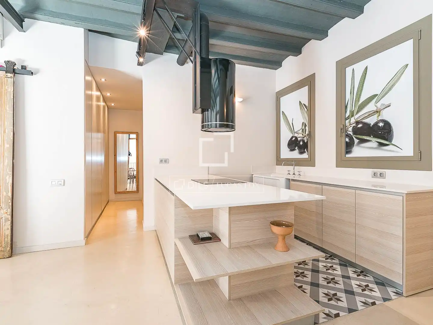 Küche von Wohnung zum Verkauf in Barcelona mit Klimaanlage, Heizung und Möbliert