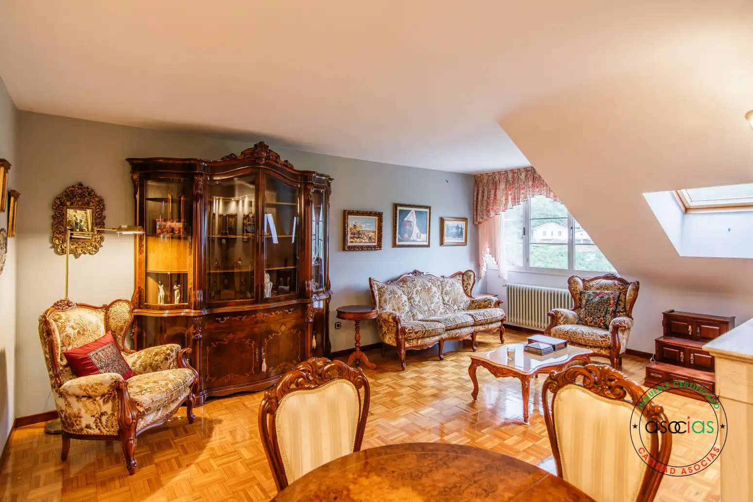 Living room of Attic for sale in Lena  with Heating, Parquet flooring and Terrace