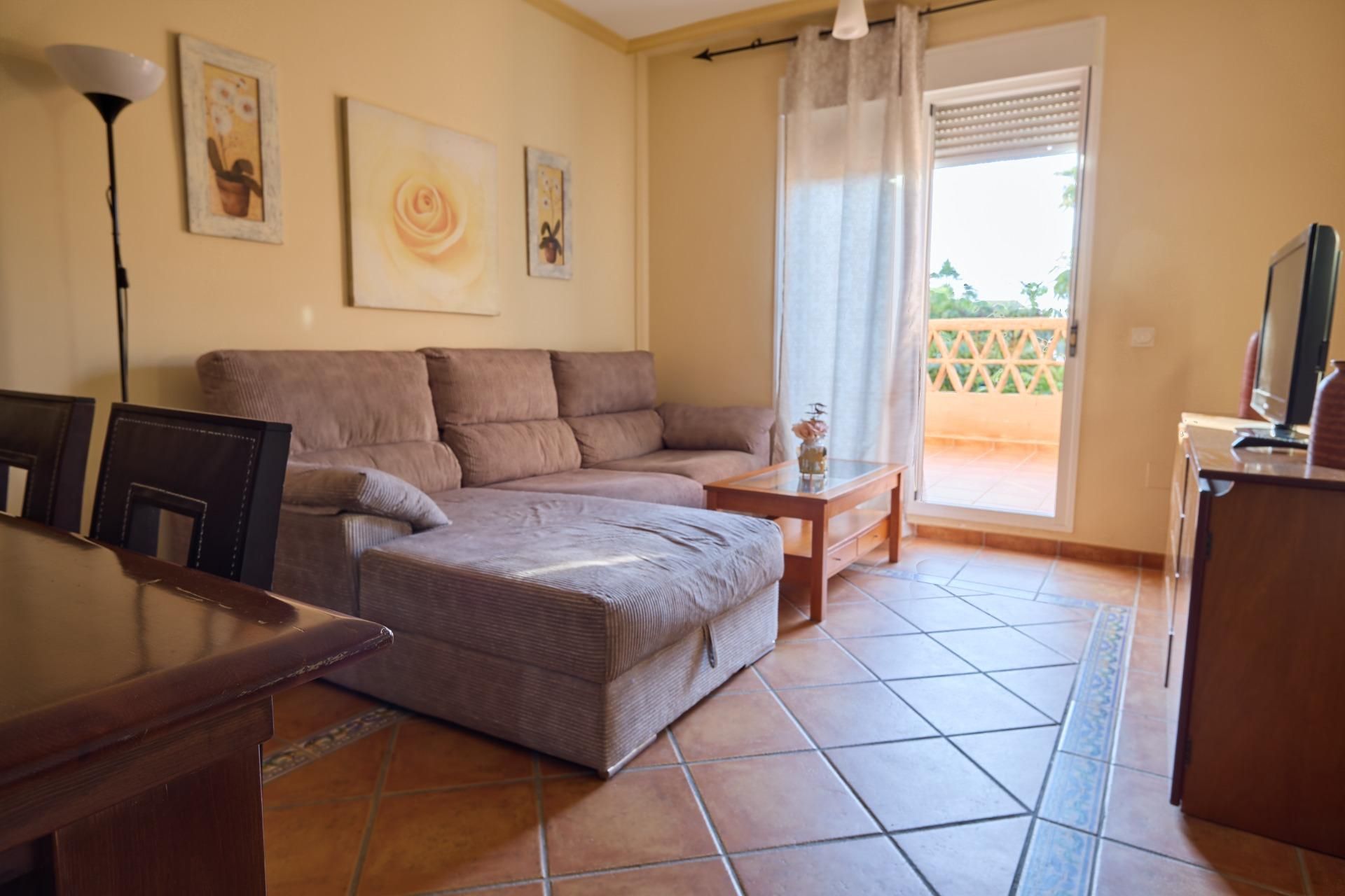 Living room of Flat for sale in El Ejido  with Air Conditioner, Private garden and Terrace