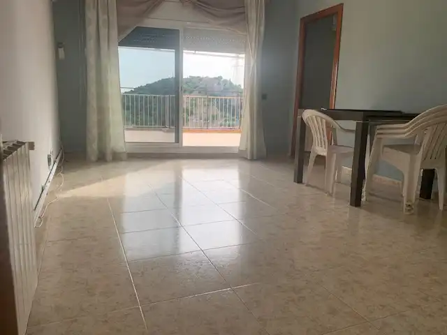Wohnzimmer von Dachboden zum Verkauf in Badalona mit Klimaanlage, Heizung und Terrasse