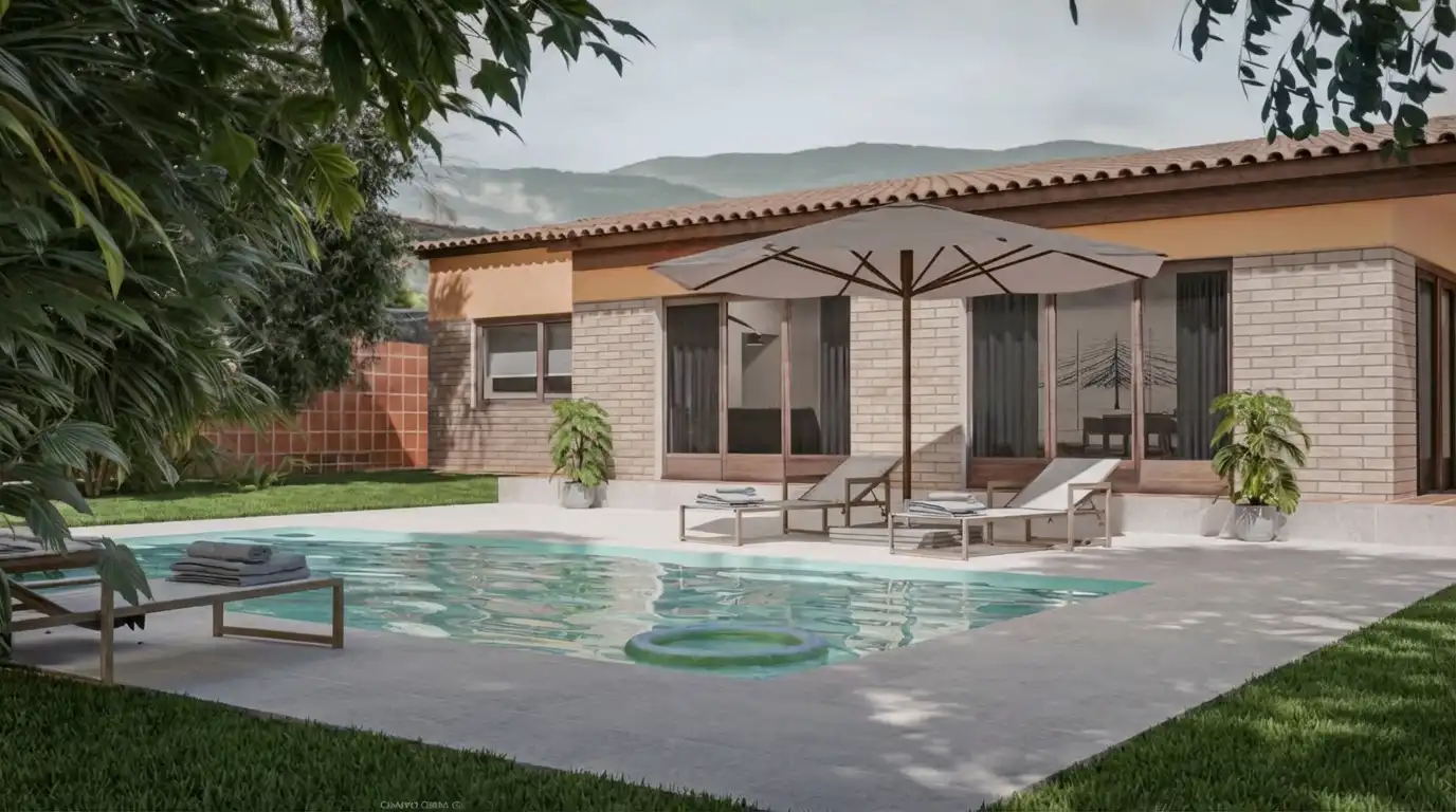 Piscina de Casa o chalet en venta en Sant Julià de Ramis con Aire acondicionado, Calefacción y Jardín privado