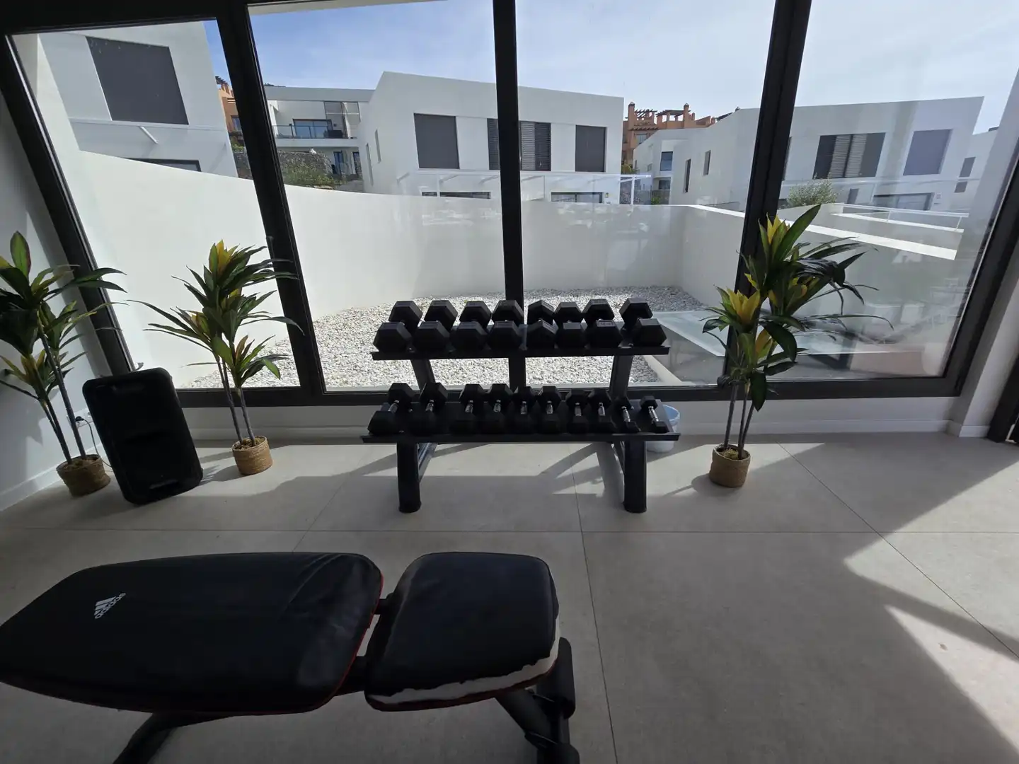 Terraza de Casa adosada en venta en Mijas con Aire acondicionado, Jardín privado y Piscina comunitaria