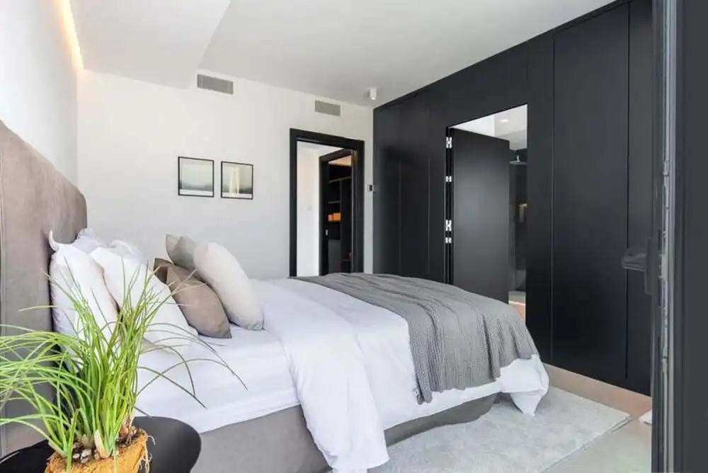 Bedroom of Houses for rent in Marbella  with Air Conditioner, Terrace and Swimming Pool