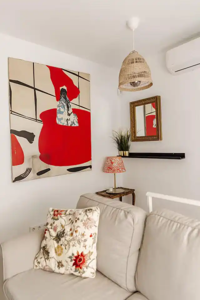Wohnzimmer von Wohnung zur Miete in Centro