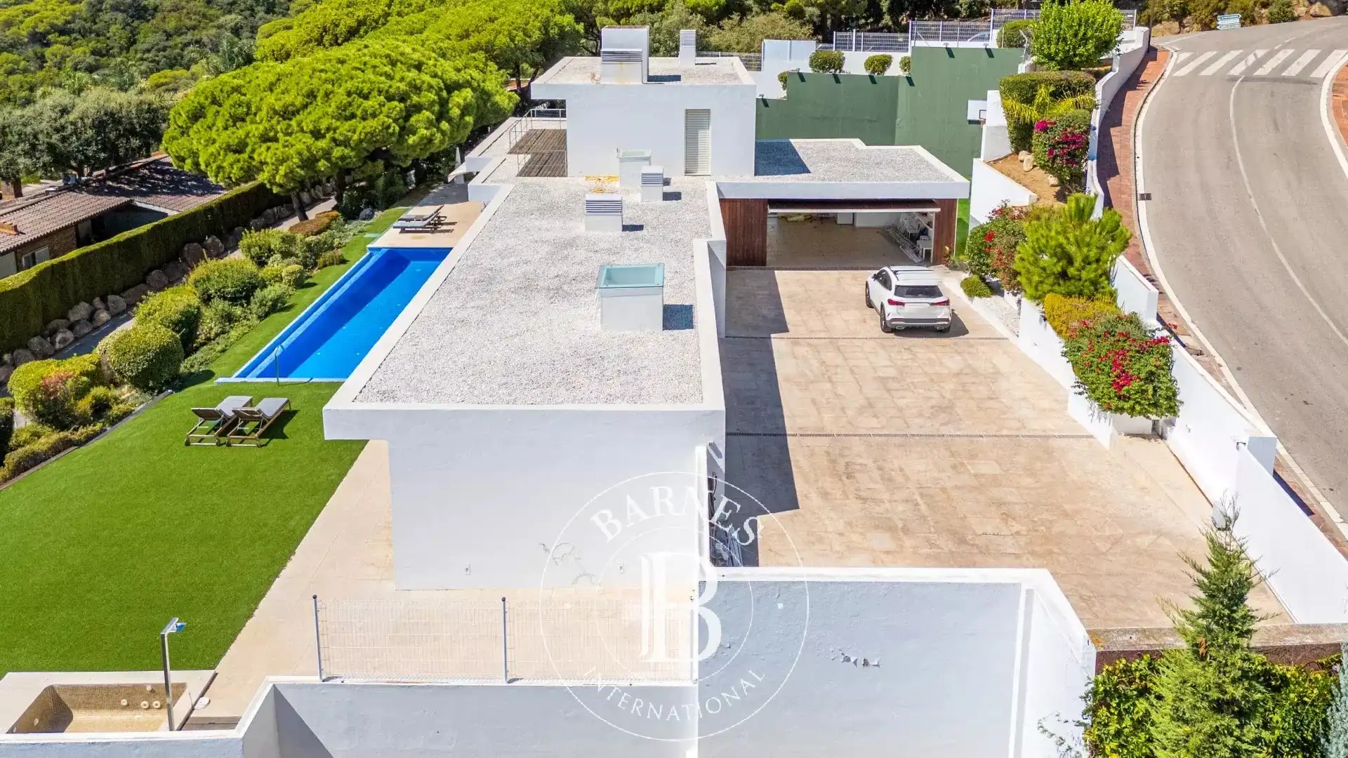Außenansicht von Haus oder Chalet zum Verkauf in Sant Andreu de Llavaneres mit Klimaanlage, Heizung und Privatgarten