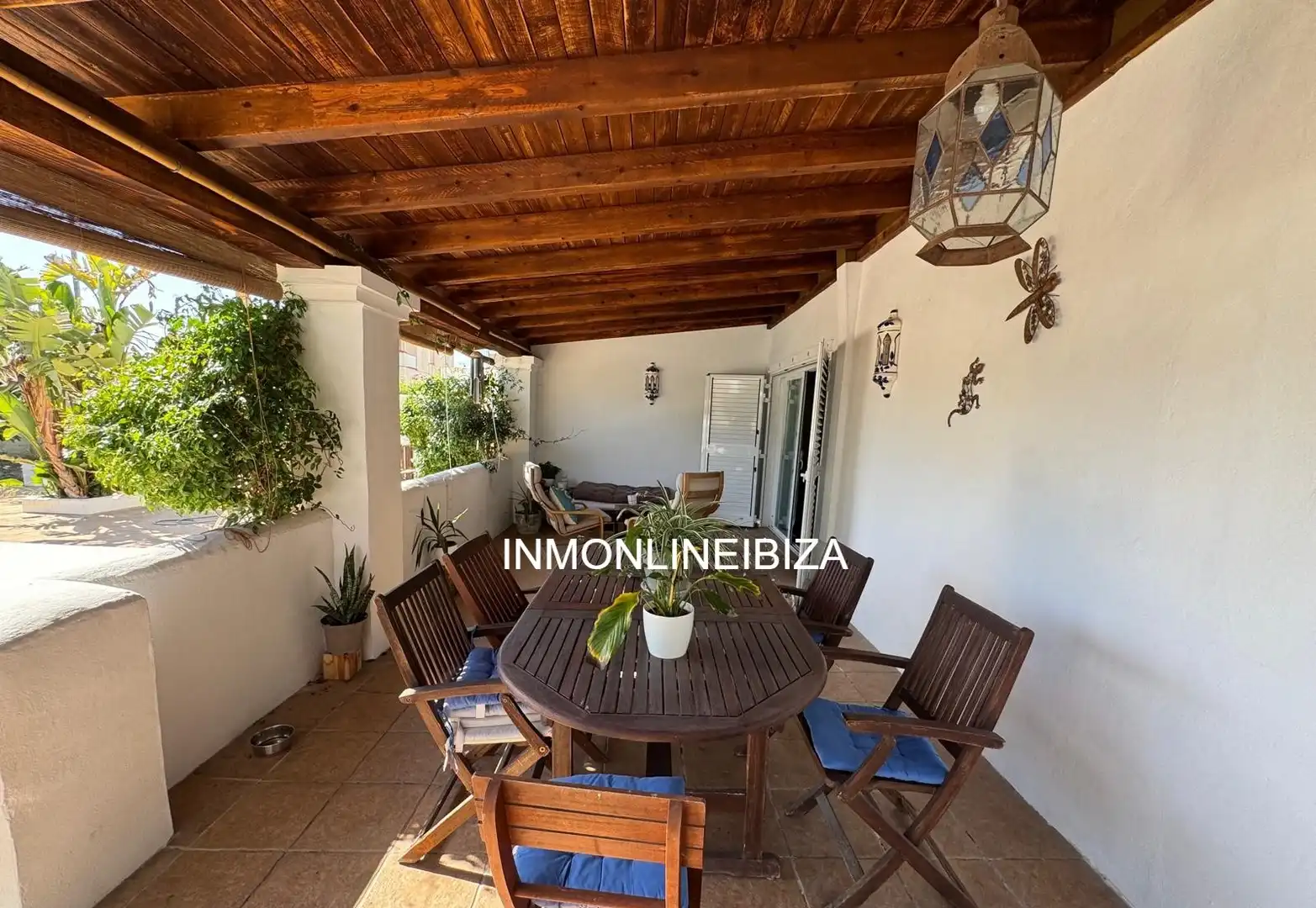 Terrassa de Casa o xalet en venda en Sant Antoni de Portmany amb Aire condicionat, Jardí privat i Terrassa