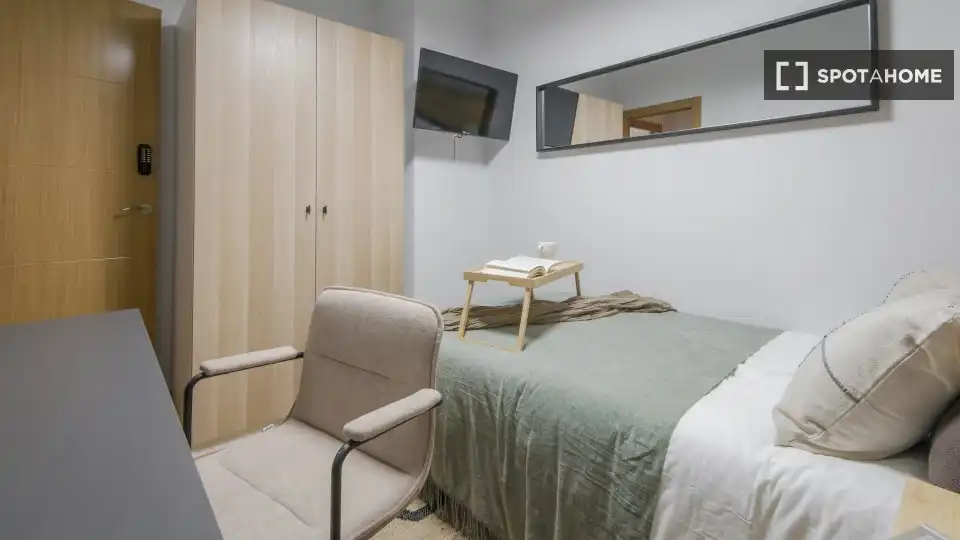 Habitación de Piso para compartir en Madrid con Aire acondicionado, Calefacción y Amueblado