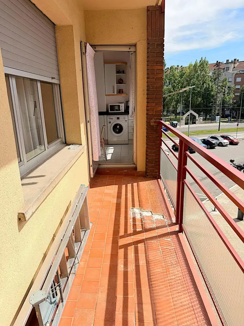 Terraza de Piso de alquiler en Vitoria - Gasteiz con Calefacción, Terraza y Amueblado