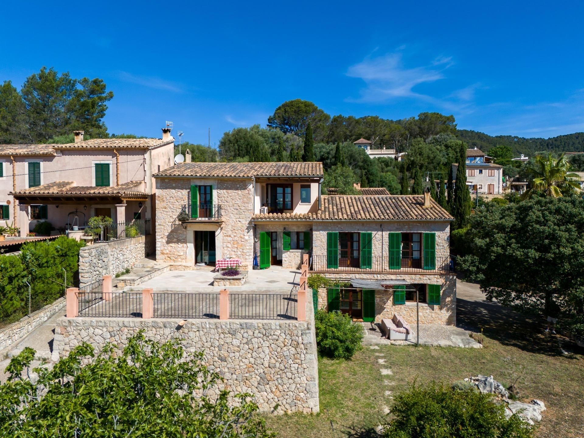 Vista exterior de Casa o xalet en venda en Binissalem amb Aire condicionat, Jardí privat i Terrassa