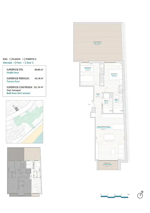 Appartement compact avec terrasse à vendre à Centro Urbano, imagen 8