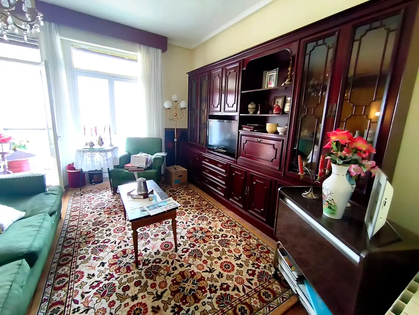 Sala de estar de Piso en venta en Getxo  con Amueblado y Balcón