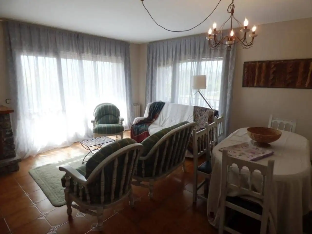 Wohnzimmer von Wohnung zur Miete in Bellver de Cerdanya mit Möbliert und Balkon