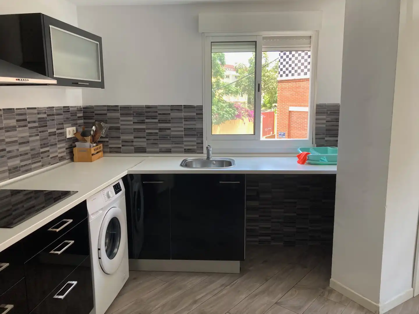 Cocina de Apartamento de alquiler en Valencia con Aire acondicionado, Amueblado y Horno