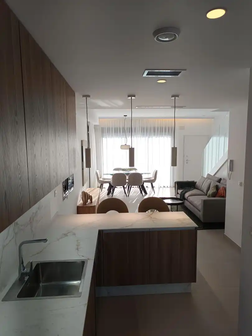 Sala de estar de Dúplex en venta en Pilar de la Horadada con Aire acondicionado, Calefacción y Jardín privado