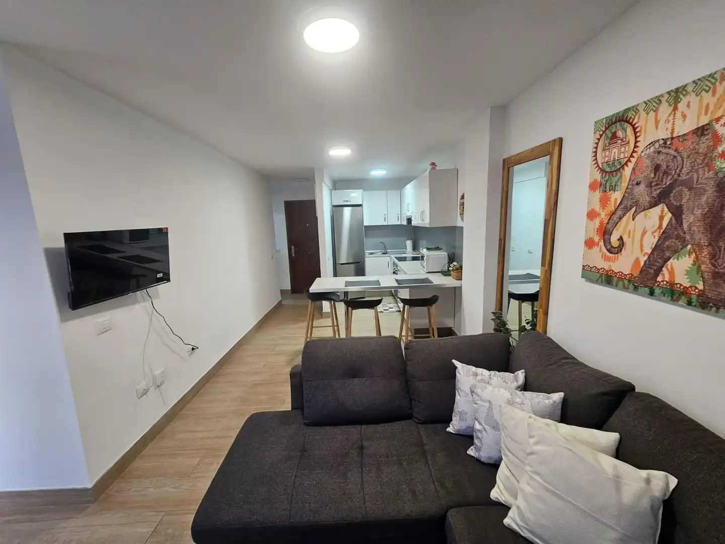 Living room of Flat for rent in Santa Cruz de Tenerife  with Terrace, Furnished and Community pool