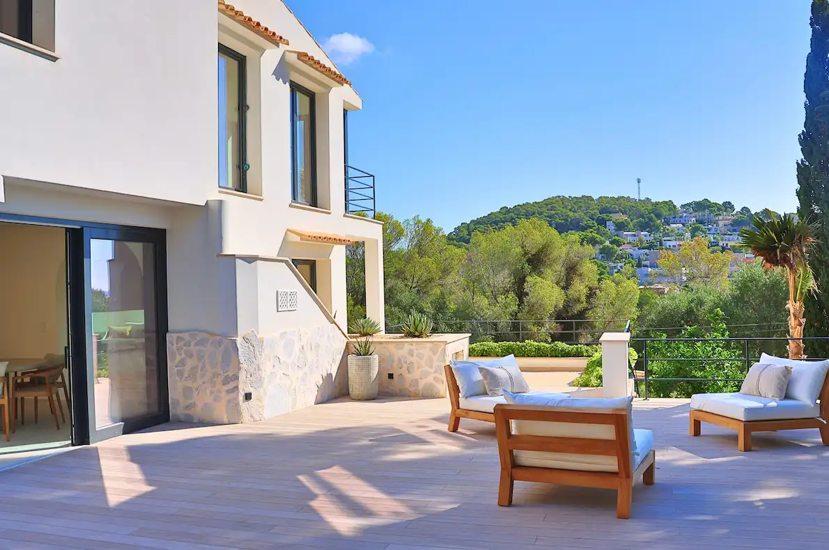 Terrassa de Casa o xalet en venda en Calvià amb Aire condicionat, Calefacció i Jardí privat