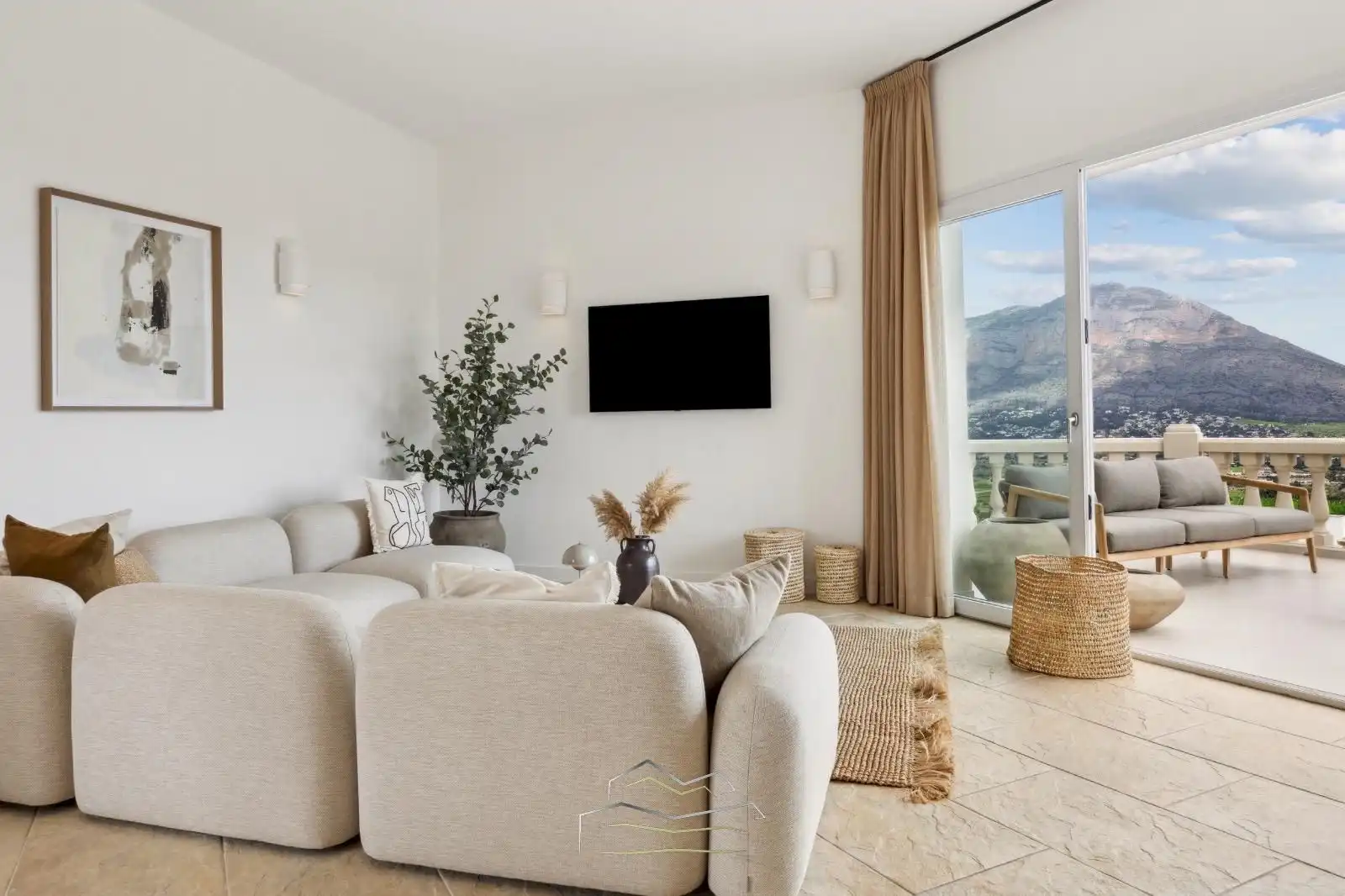 Sala de estar de Casa o chalet en venta en Jávea / Xàbia con Aire acondicionado, Calefacción y Jardín privado
