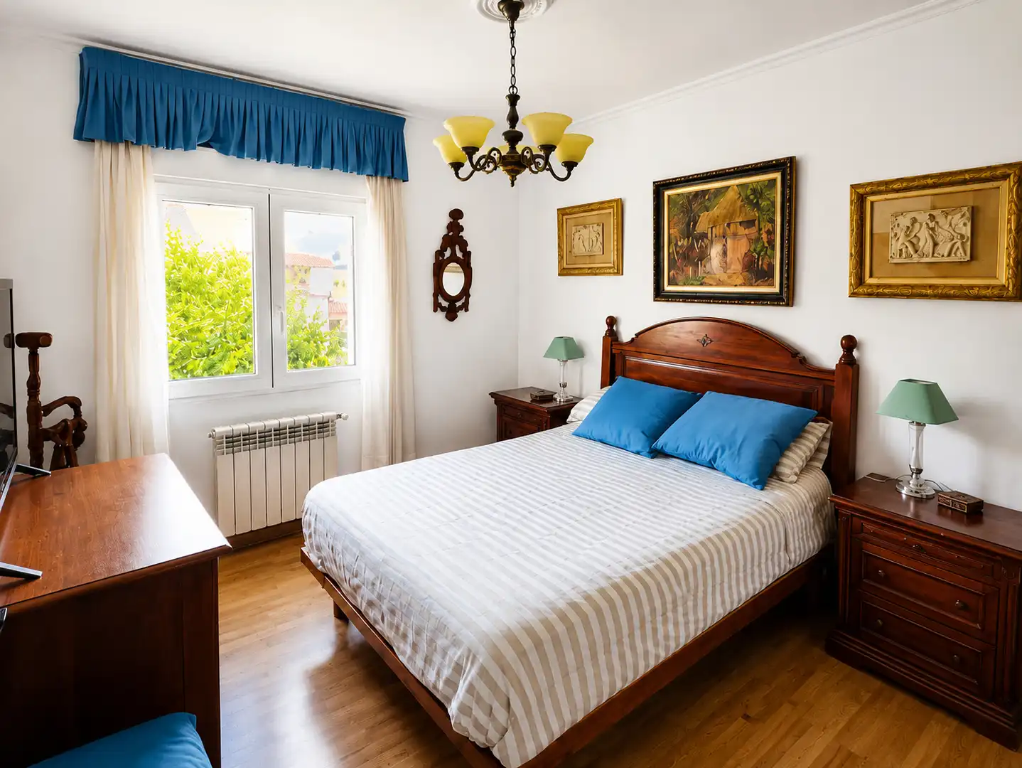 Schlafzimmer von Haus oder Chalet zur Miete in Piélagos mit Heizung, Terrasse und Möbliert
