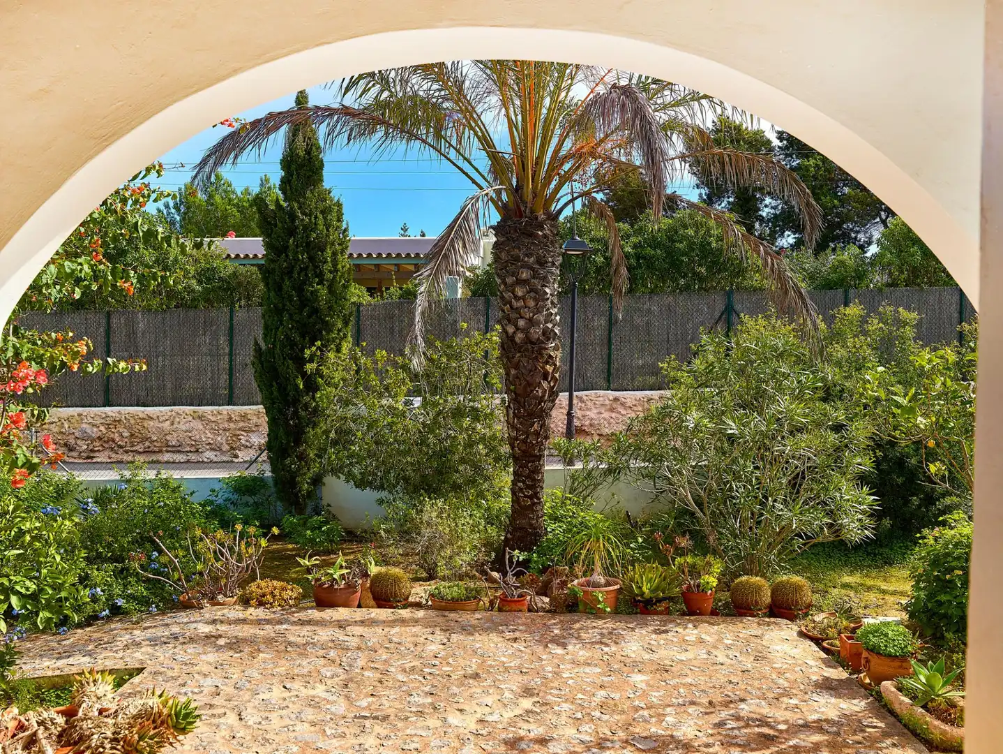 Garden of Houses for sale in Sant Josep de sa Talaia  with Air Conditioner, Heating and Private garden