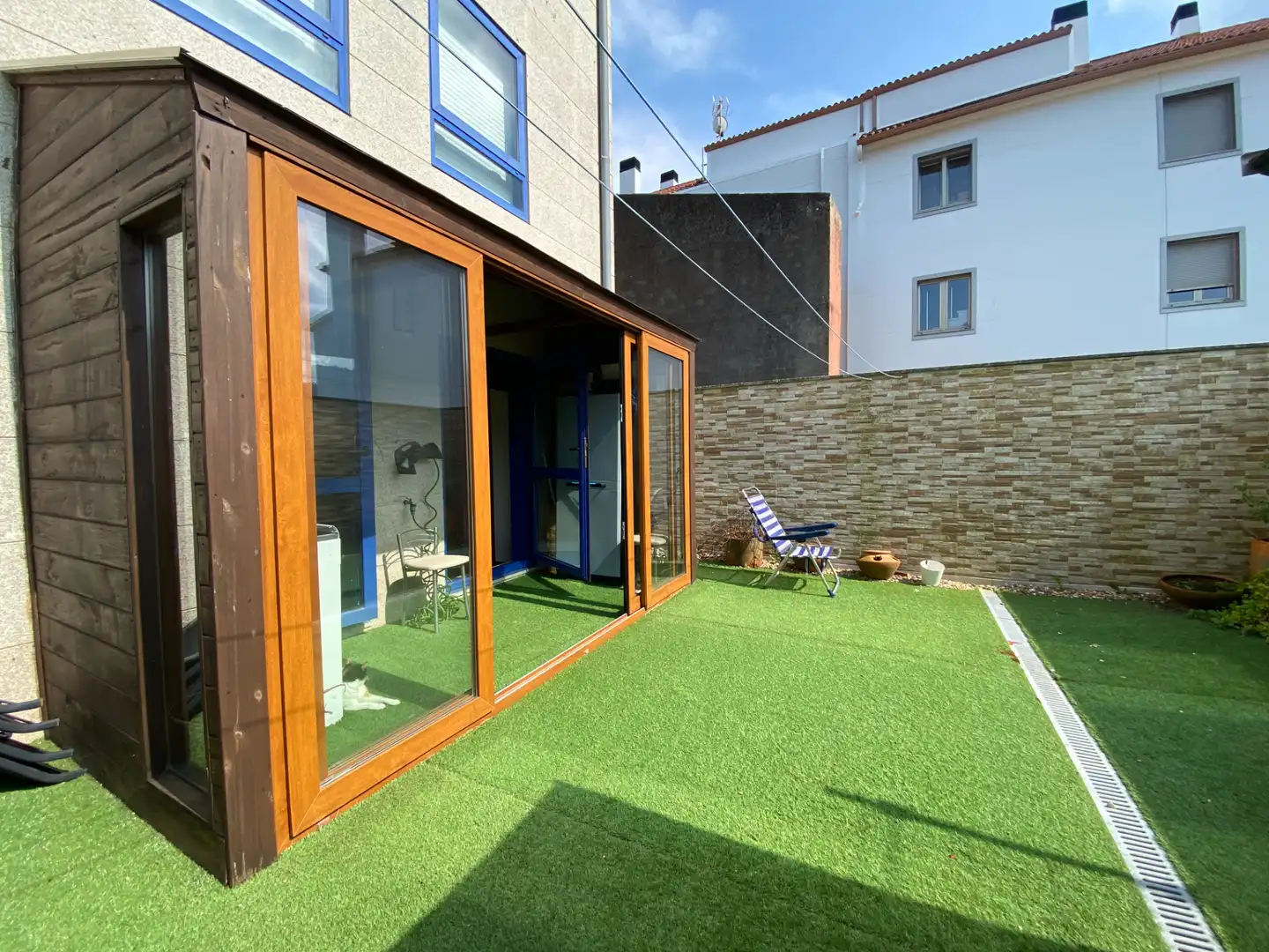 Terraza de Piso de alquiler en Outes con Calefacción, Terraza y Amueblado