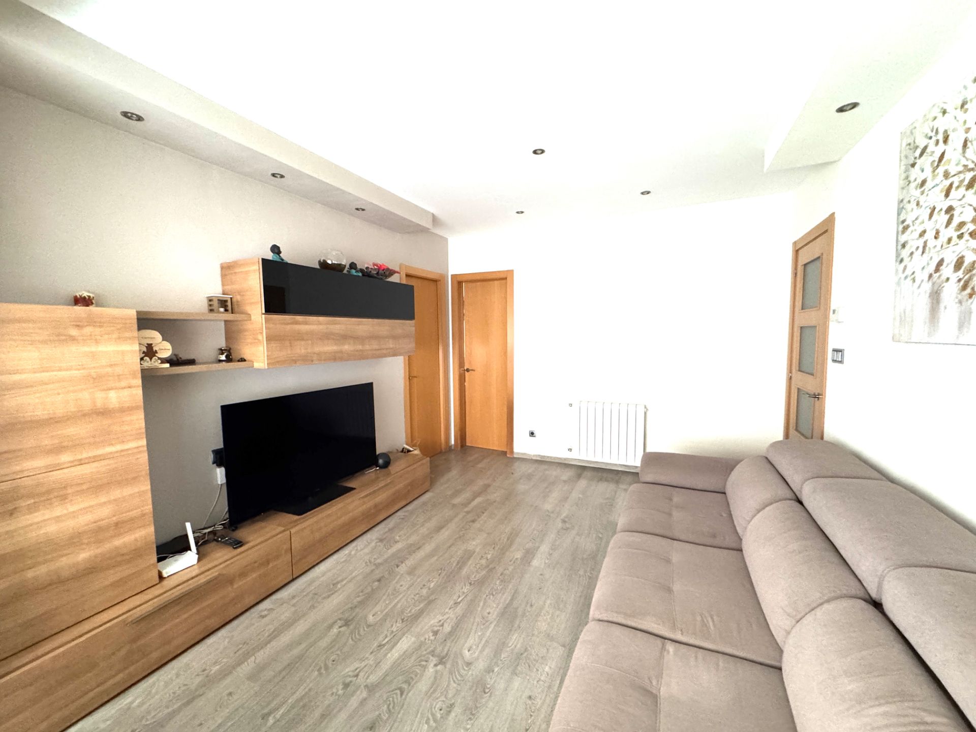 Sala d'estar de Pis en venda en Manresa amb Aire condicionat, Calefacció i Parquet
