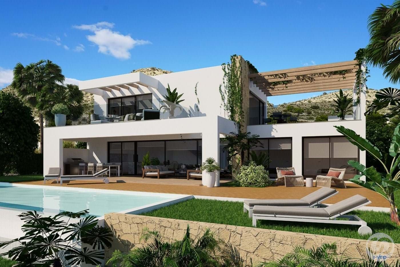 Garden of House or chalet for sale in Monforte del Cid  with Air Conditioner, Heating and Private garden