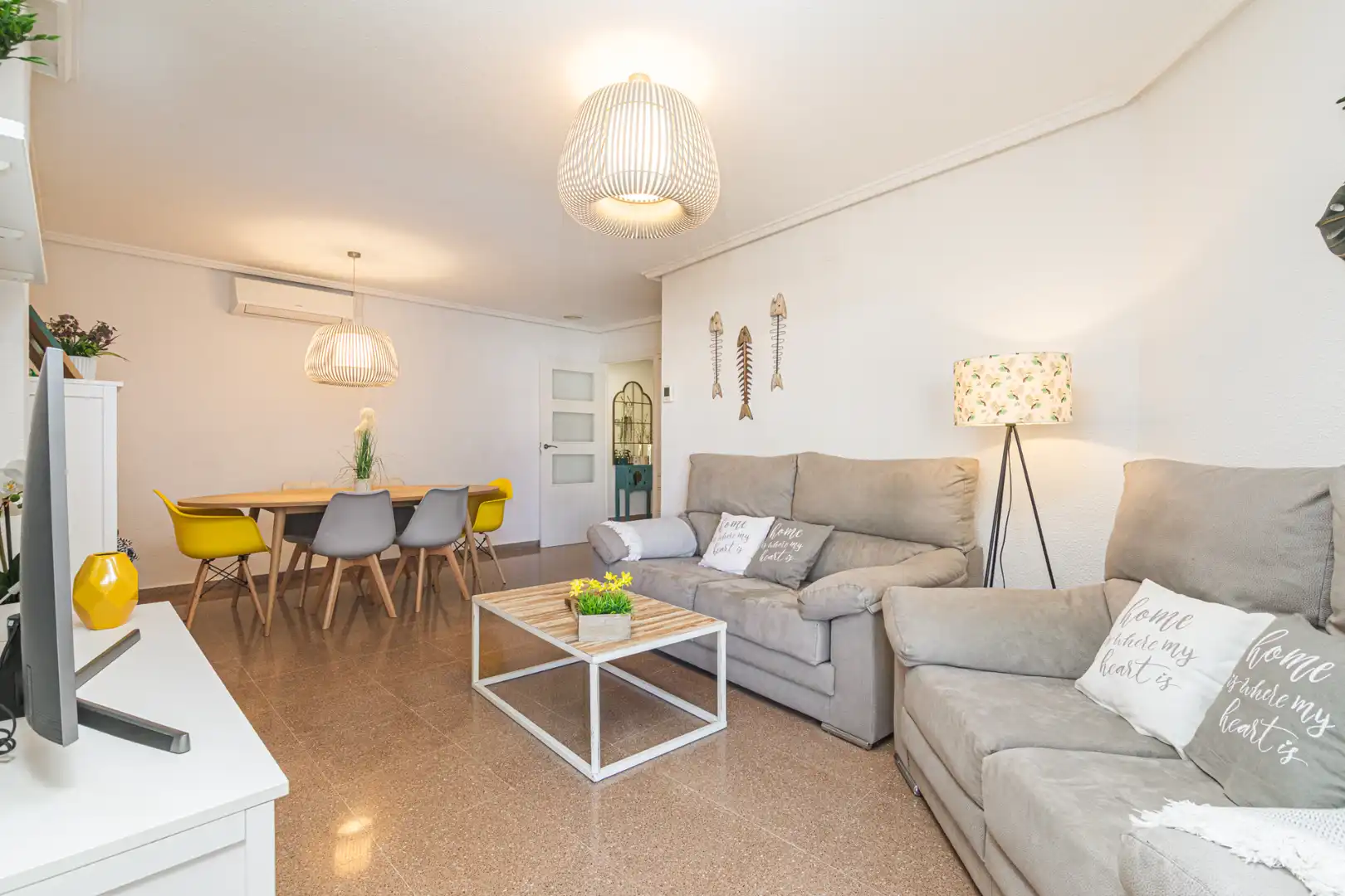 Sala d'estar de Pis en venda en Santa Pola amb Aire condicionat, Terrassa i Traster