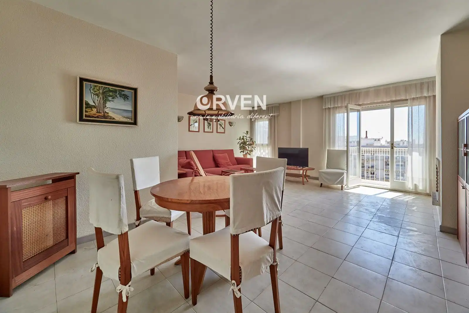 Sala de estar de Piso en venta en Torredembarra con Amueblado