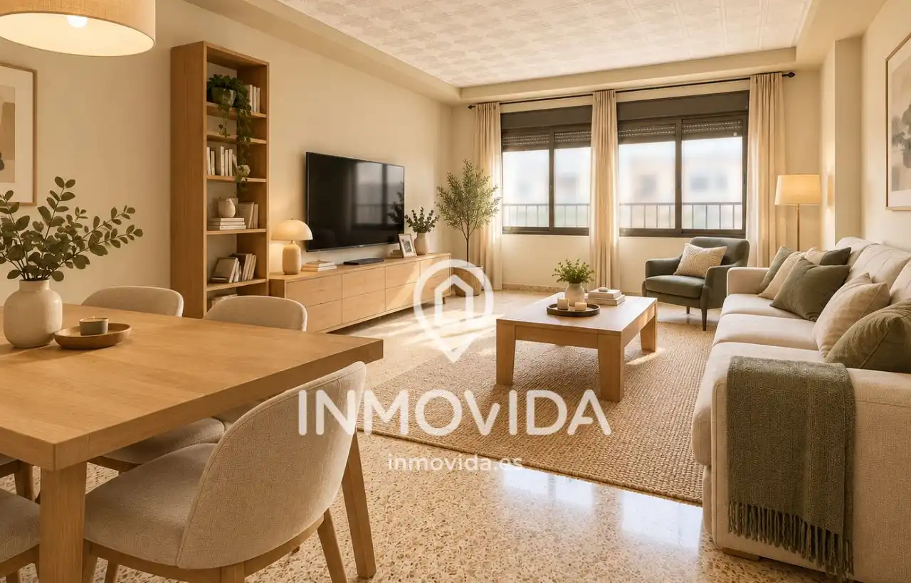 Sala de estar de Piso en venta en Xàtiva con Aire acondicionado, Amueblado y Balcón