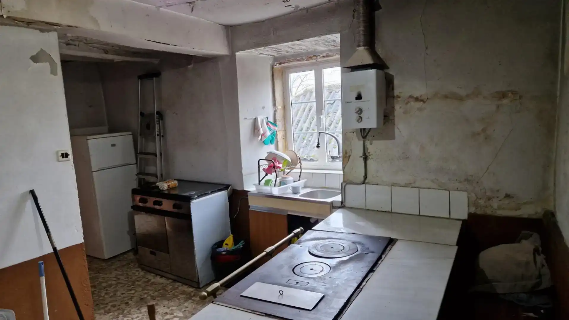 Cocina de Finca rústica en venta en Taboada con Jardín privado