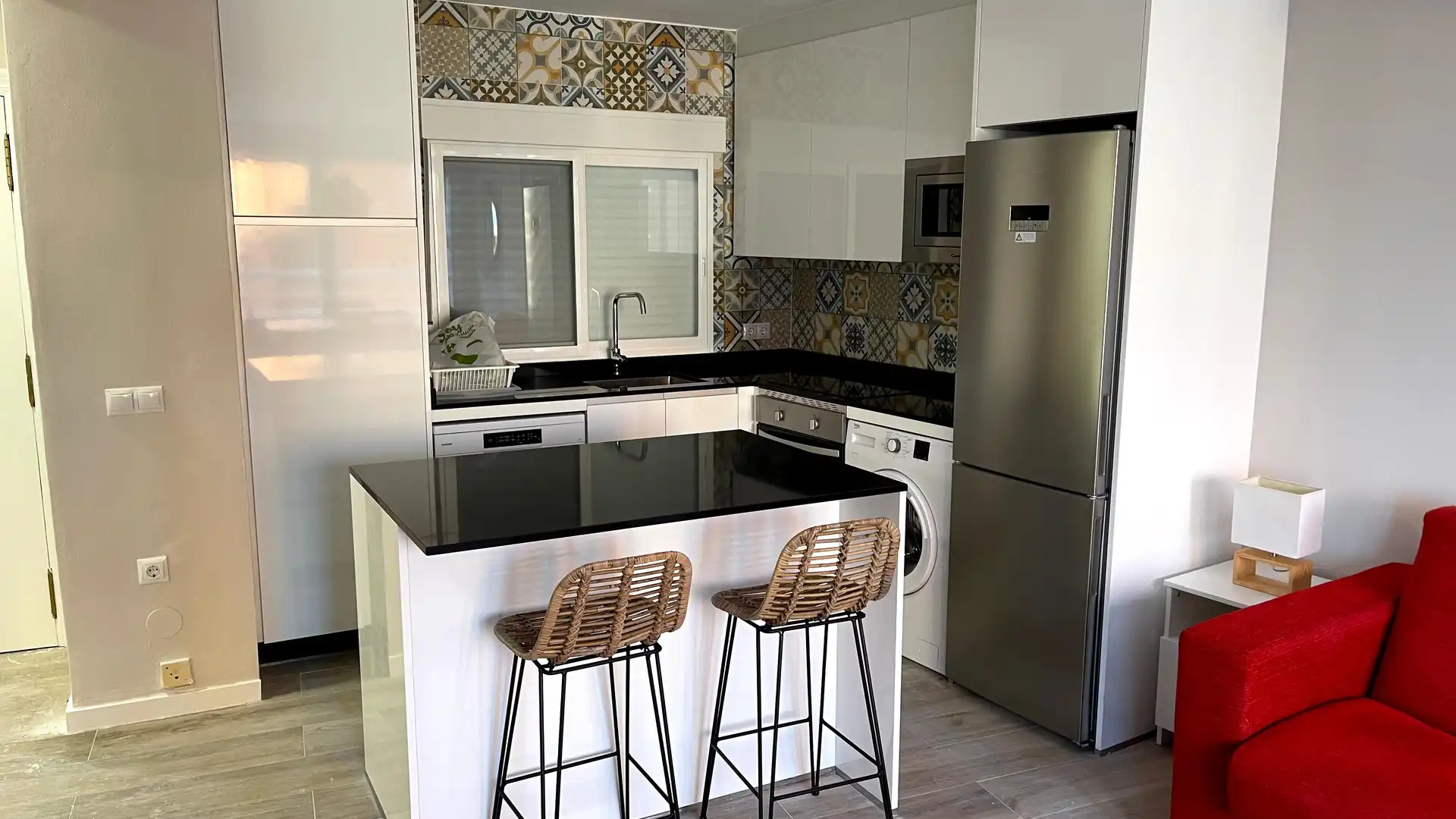 Kitchen of Apartments for sale in Benidorm  with Swimming Pool, Furnished and Community pool