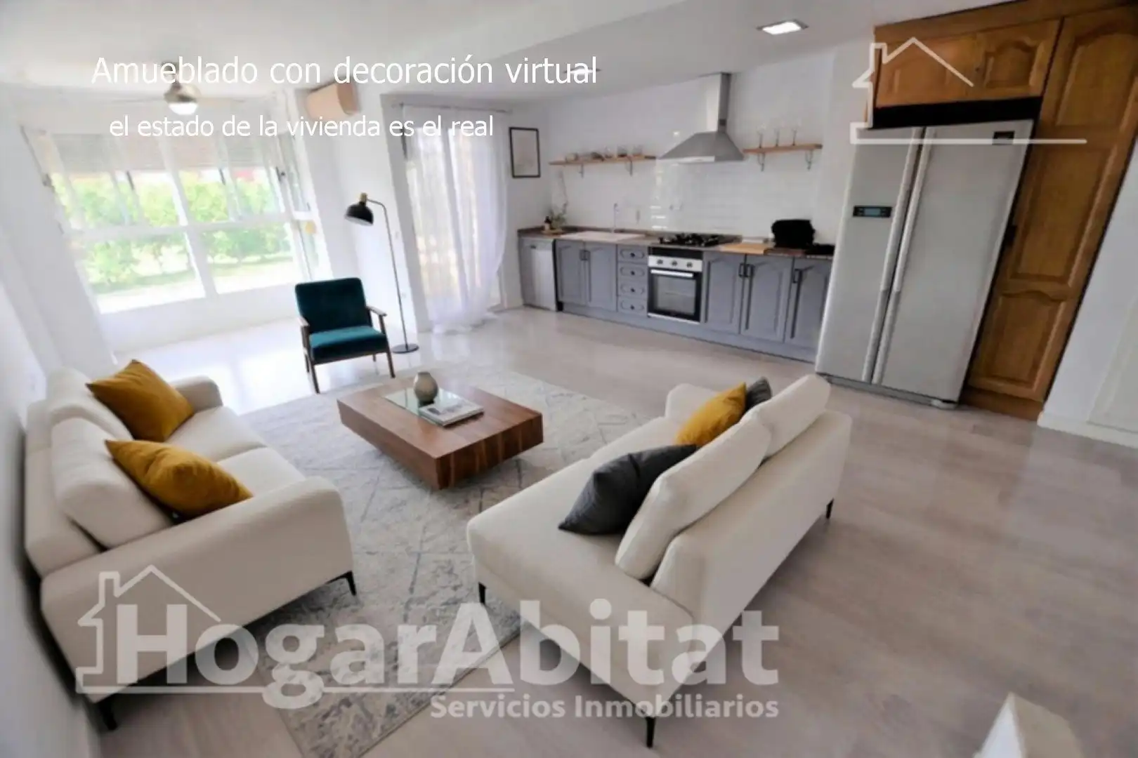 Sala de estar de Ático en venta en  Valencia Capital con Aire acondicionado, Calefacción y Terraza