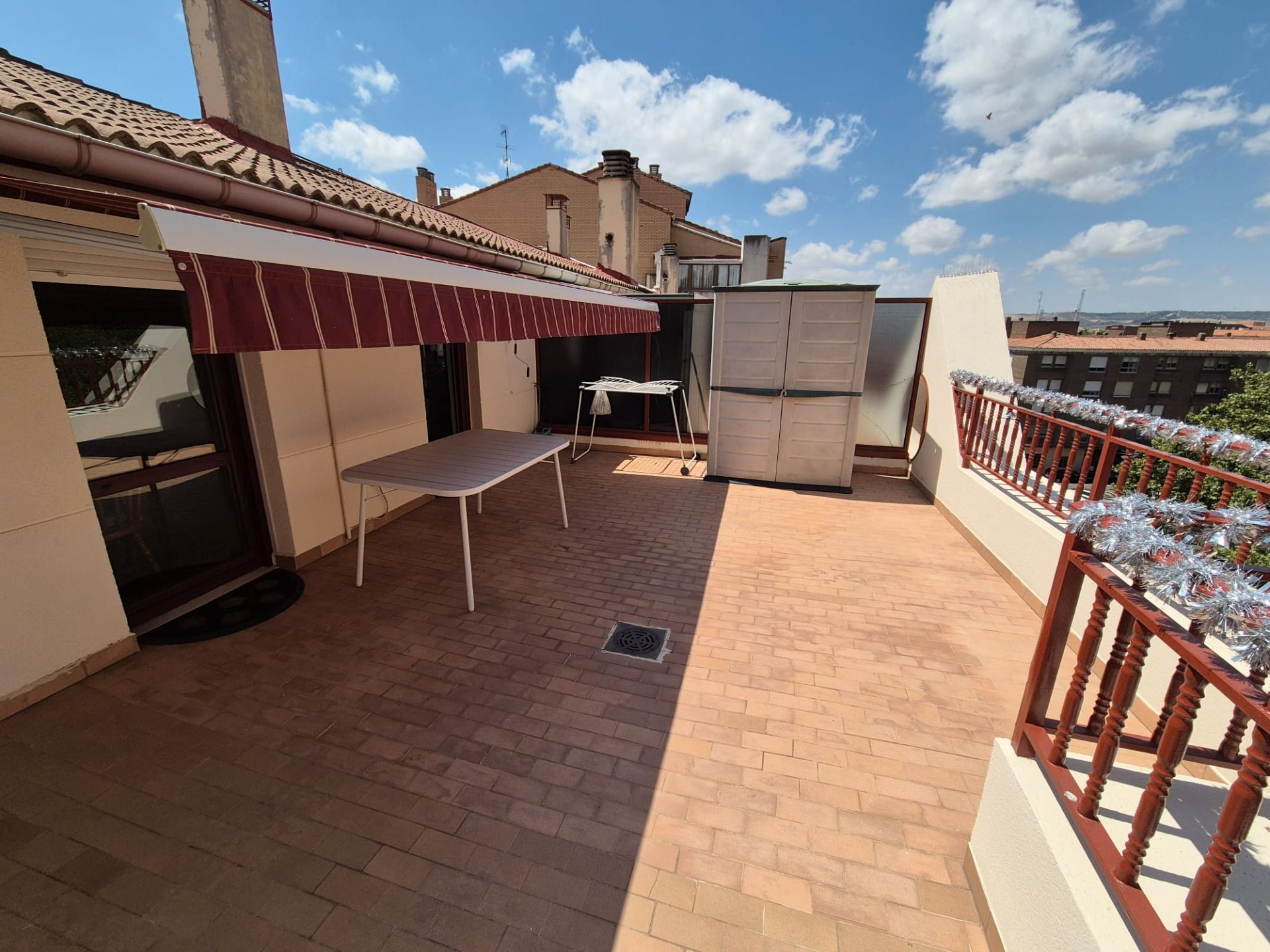 Terrace of Flat for sale in Palencia Capital  with Air Conditioner, Heating and Parquet flooring