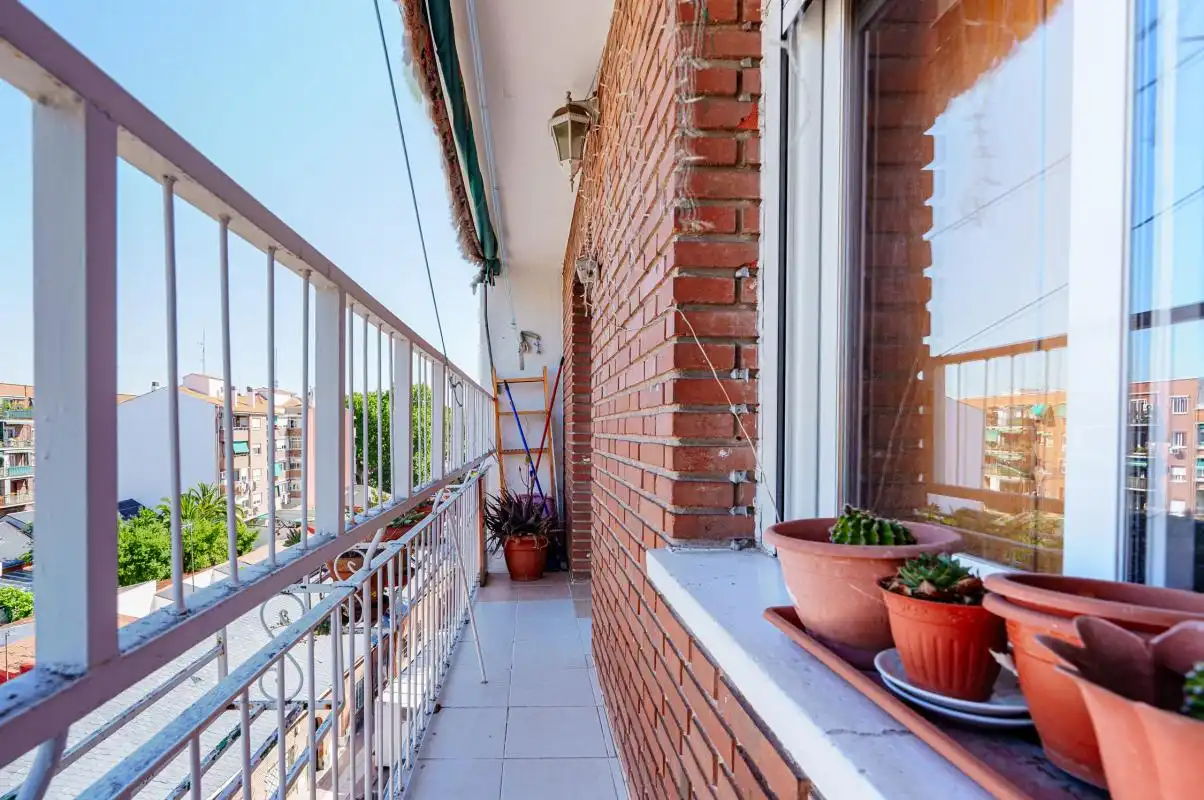 Balcony of Flat for sale in Madrid  with Heating, Terrace and Balcony