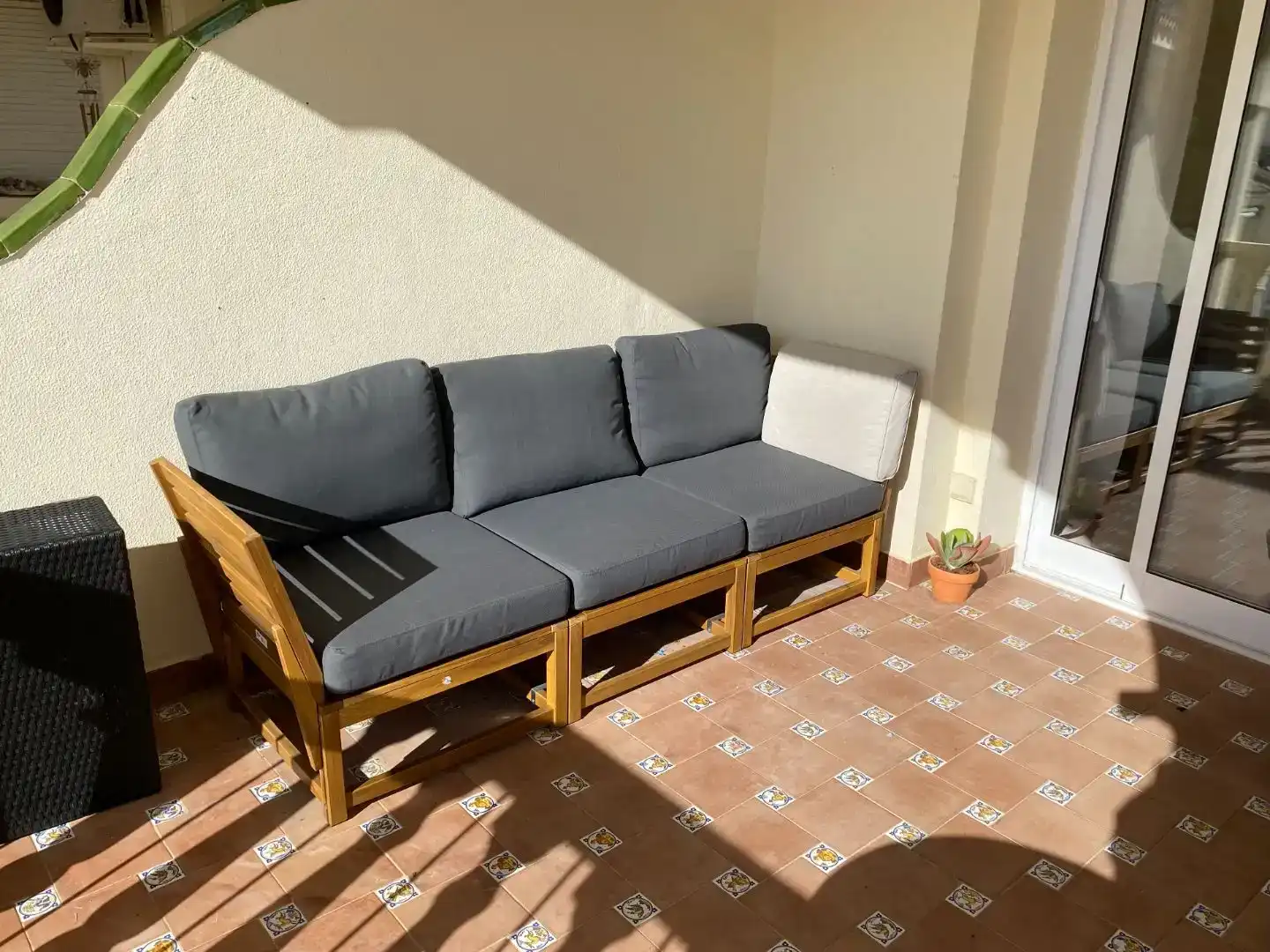 Terrassa de Apartament de lloguer en Mijas amb Aire condicionat i Piscina