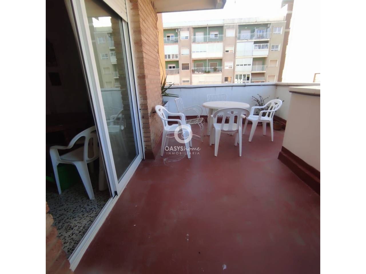 Balcony of Flat to rent in Cartagena  with Air Conditioner, Heating and Private garden
