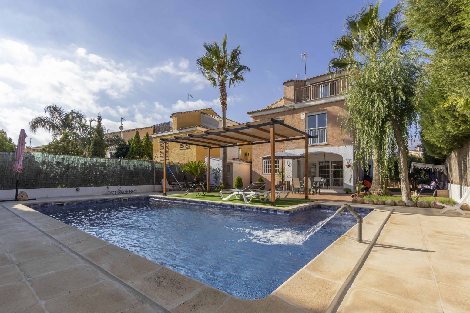 Piscina de Casa o xalet en venda en Náquera amb Aire condicionat, Jardí privat i Terrassa
