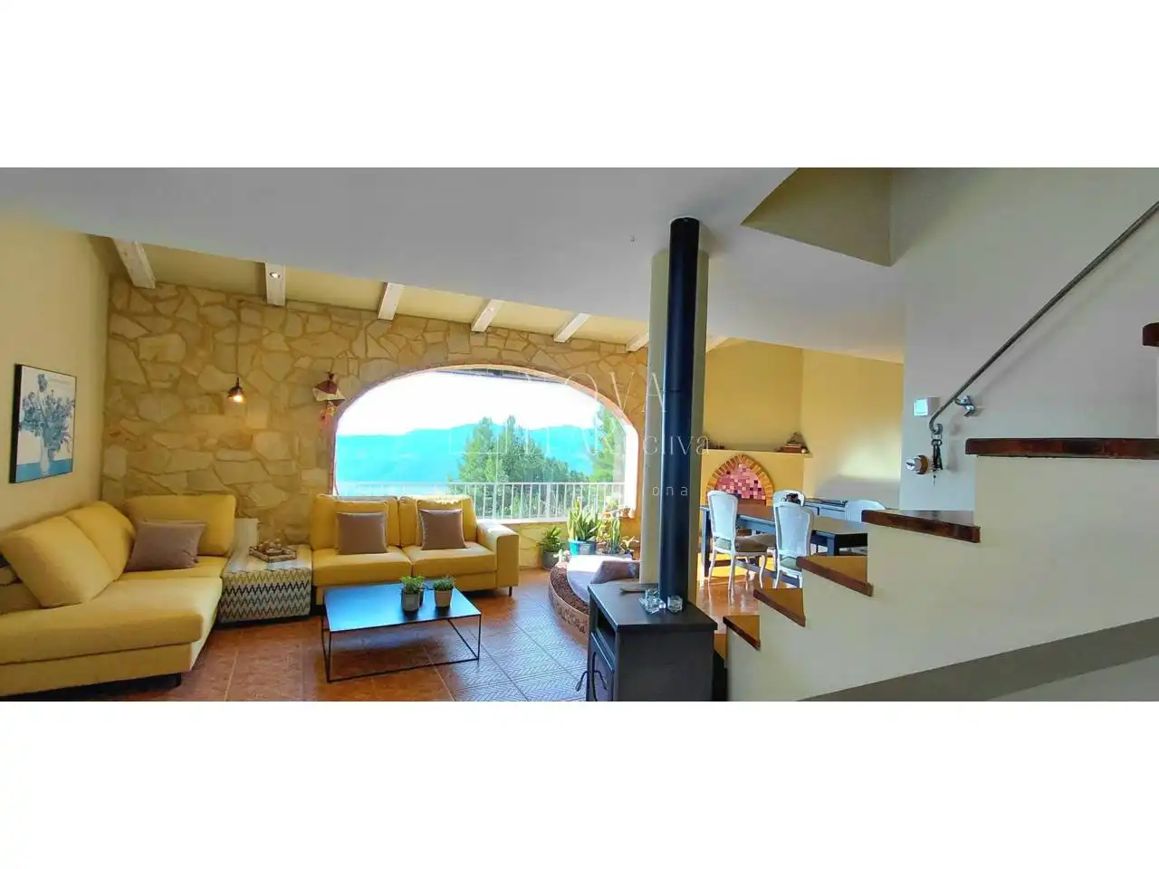 Sala d'estar de Casa o xalet en venda en L'Ametlla del Vallès amb Calefacció i Jardí privat