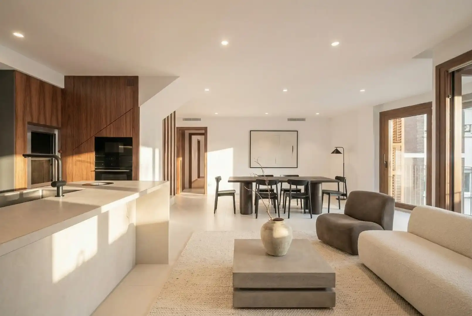 Sala d'estar de Pis en venda en Sant Cugat del Vallès amb Aire condicionat, Calefacció i Parquet