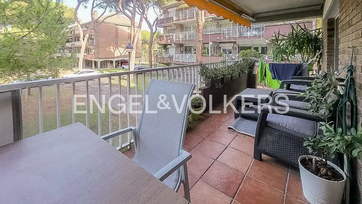 Balcony of Flat for rent in Gavà  with Air Conditioner, Heating and Swimming Pool