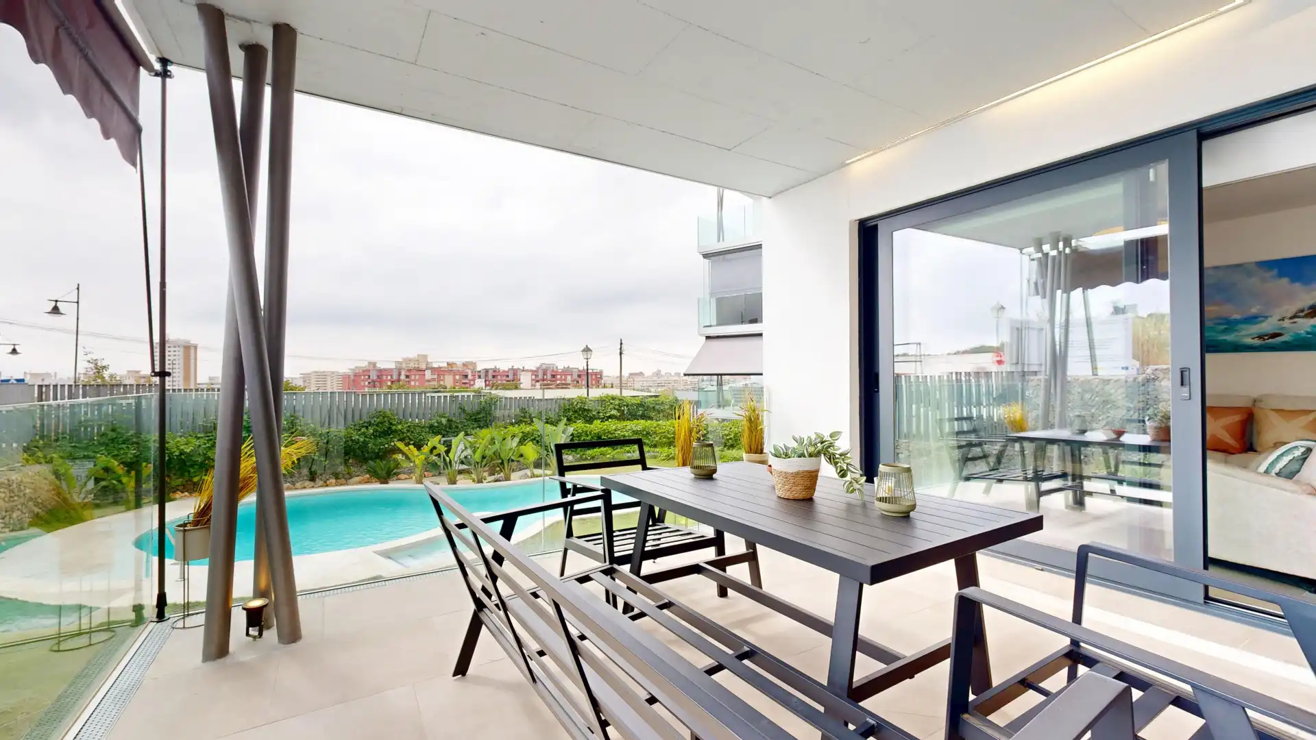 Terraza de Apartamento en venta en Fuengirola con Aire acondicionado, Terraza y Piscina