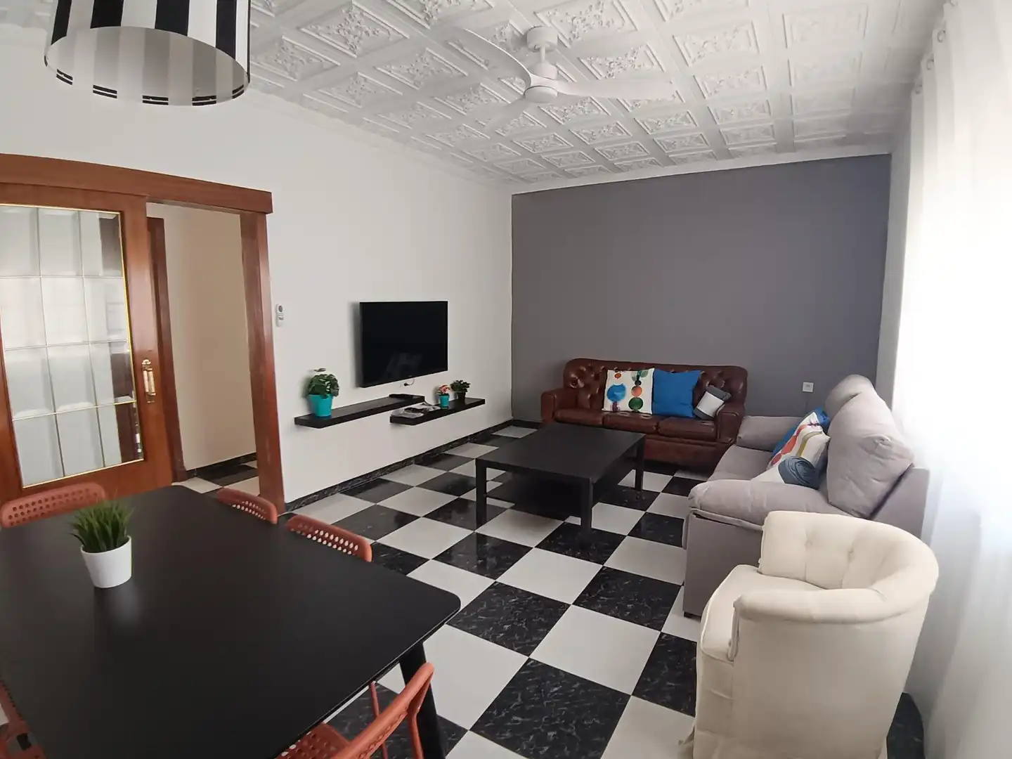Living room of Flat for rent in Cartagena  with Terrace, Furnished and Balcony